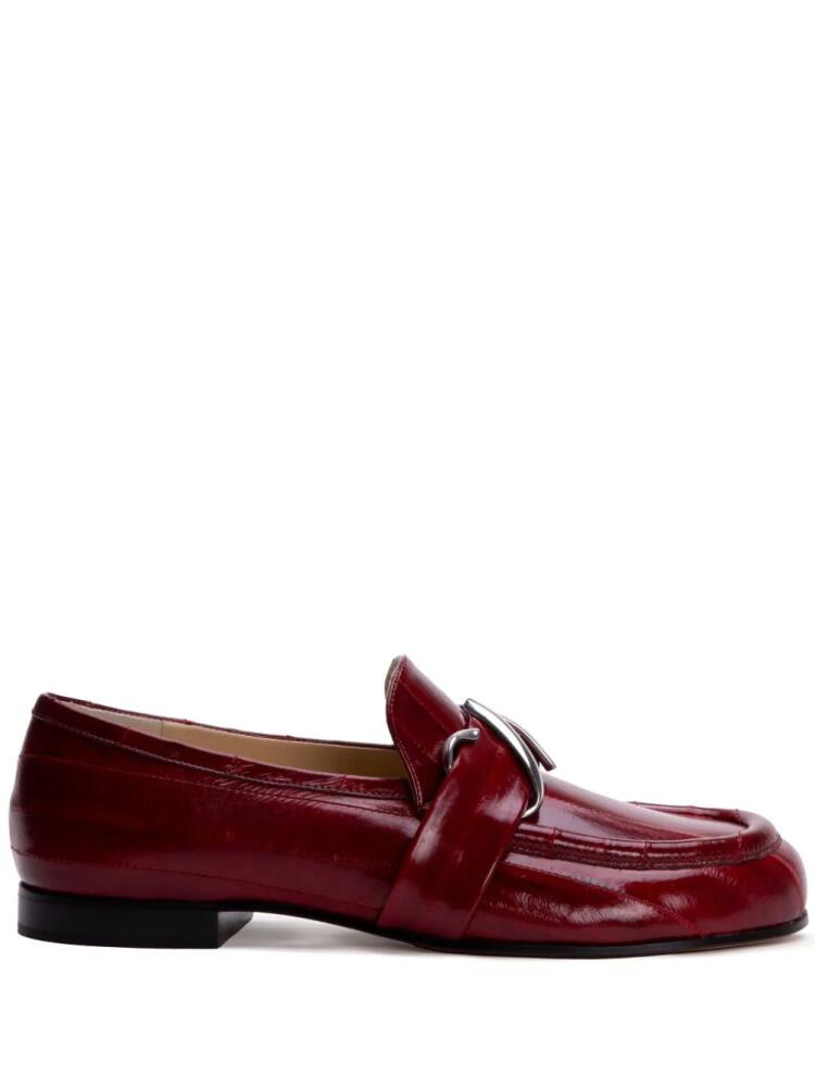 Proenza Schouler monogram plaque loafers - Red Cover