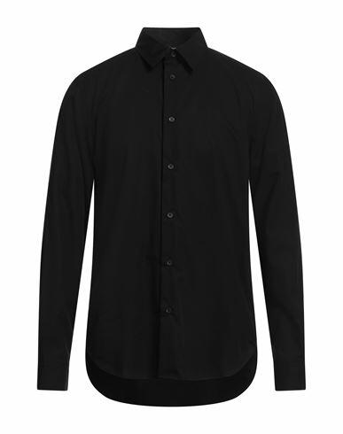 Just Cavalli Man Shirt Black Cotton Cover