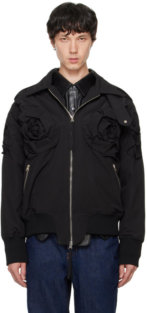 Juntae Kim Black Flower Jacket Cover