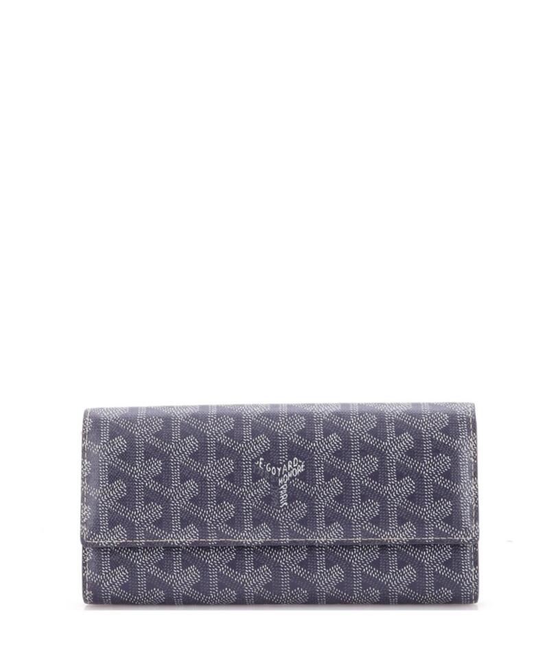 Pre-Owned Goyard Long Varenne Wallet Coated Canvas Cover