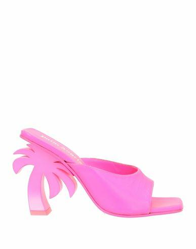 Palm Angels Woman Sandals Fuchsia Soft Leather Cover