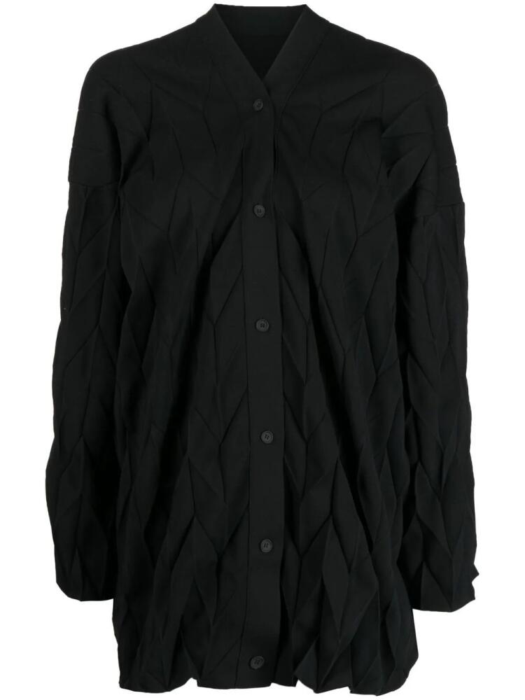 JNBY arrow-knit oversized cardigan - Black Cover