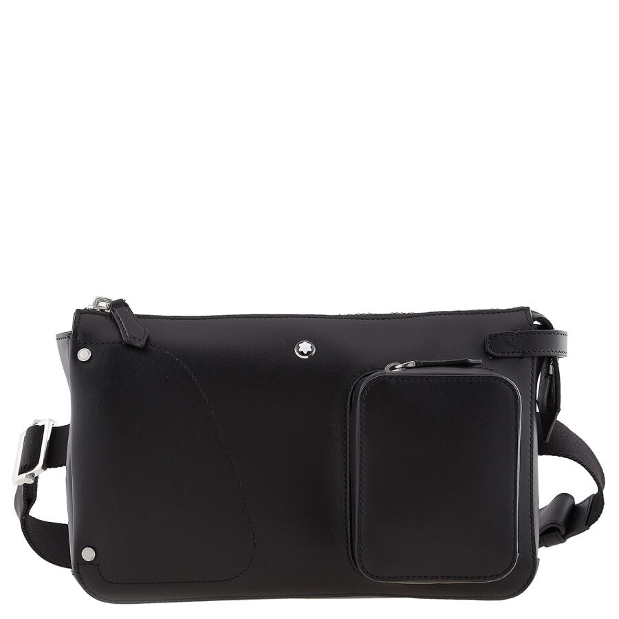 Montblanc Meisterstuck Selection Soft Leather Belt Bag In Black Cover