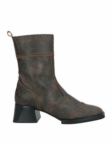 Poesie Veneziane Woman Ankle boots Brown Leather Cover