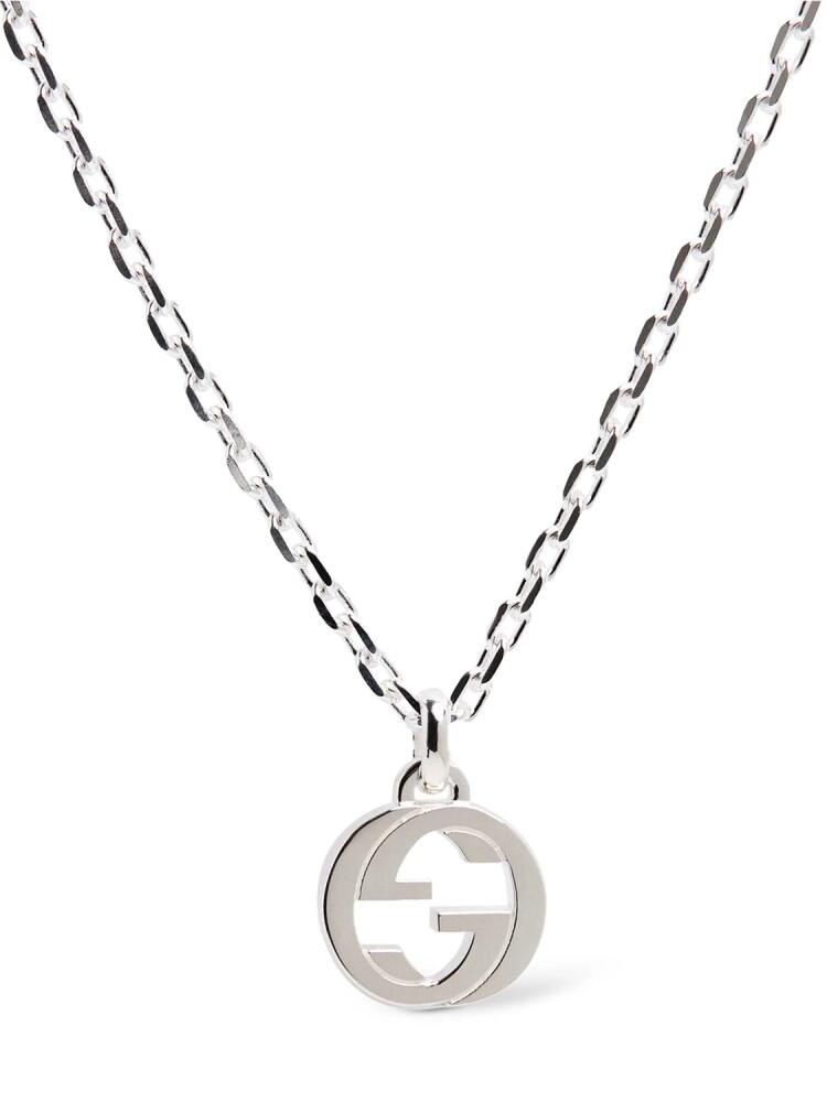 GUCCI Interlocking G Sterling Silver Necklace Cover