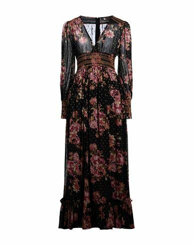 Bytimo Woman Maxi dress Dark brown Viscose, Nylon, Metallic fiber Cover