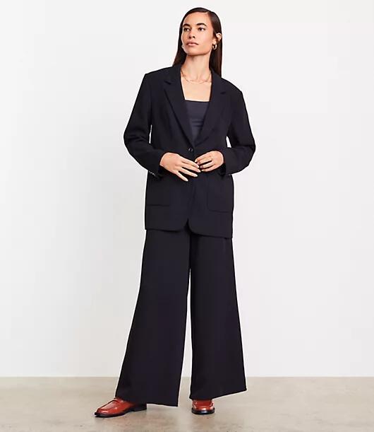 Loft Tall LOFT Versa Crepe Drape Oversized Blazer Cover