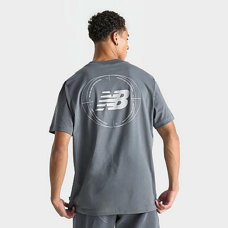 New Balance Men's Circular Graphic T-Shirt in Grey/Graphite Cover