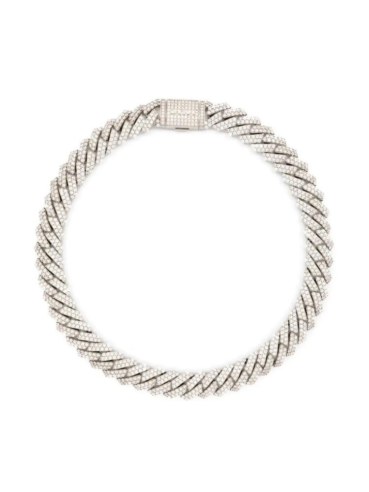 DARKAI Cuban embellished choker necklace - Silver Cover