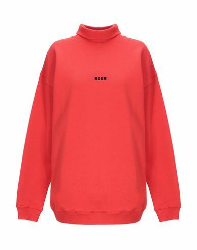 Msgm Woman Sweatshirt Red Cotton Cover