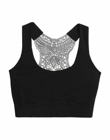 Sàpopa Woman Top Black Nylon, Elastane, Polyester Cover