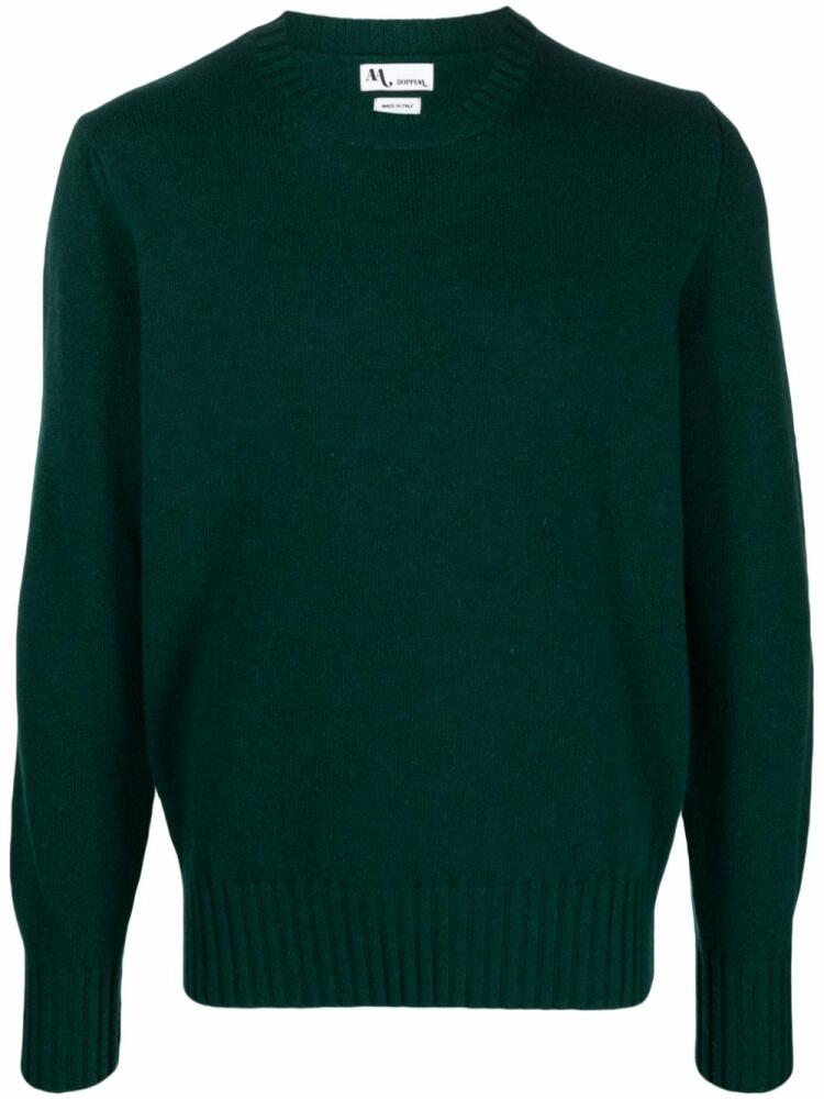 Doppiaa crew-neck wool-blend jumper - Green Cover