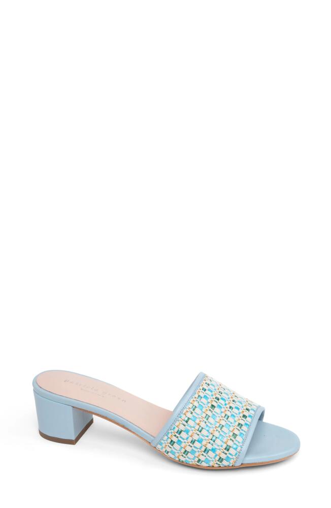 patricia green Harper Raffia Slide Sandal in Sky Blue Cover