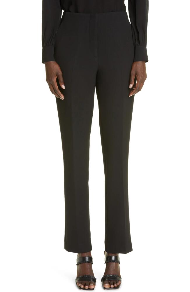 St. John Collection Michelle Stretch Crepe Slim Leg Pants in Black Cover