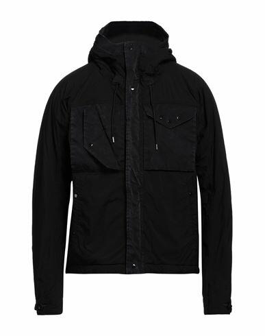 Ten C Man Jacket Black Polyamide, Polyester Cover