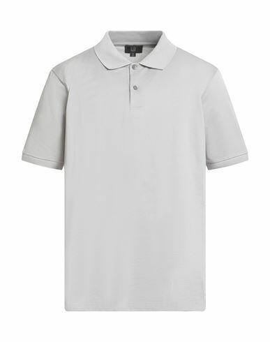 Dunhill Man Polo shirt Light grey Cotton Cover