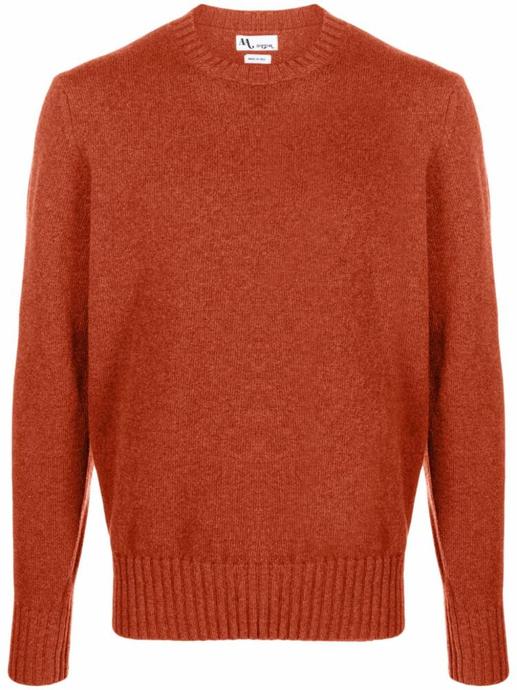 Doppiaa crew-neck wool-blend jumper - Orange Cover