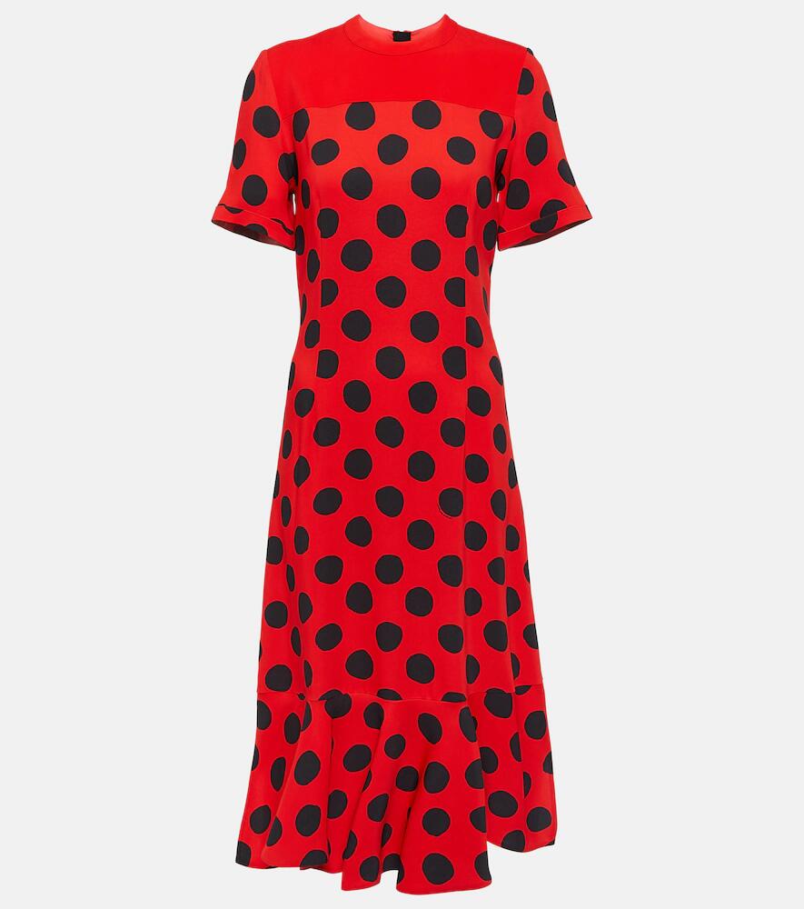 Marni Polka dot cady midi dress Cover