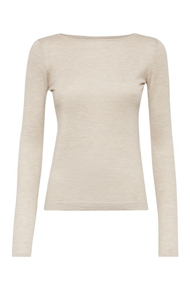 Brunello Cucinelli Sparkling sweater in Desert Cover