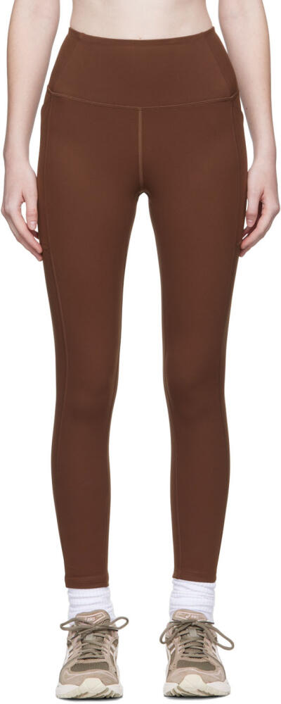 Girlfriend Collective Brown Compressive Pocket Leggings Cover