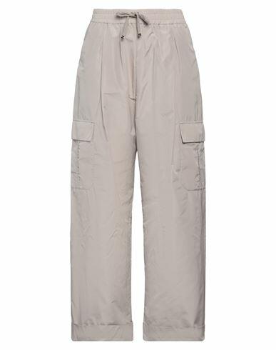 Herno Woman Pants Dove grey Polyester, Cotton Cover