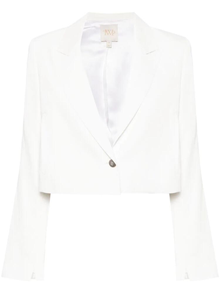 TWP cropped single-breasted blazer - White Cover