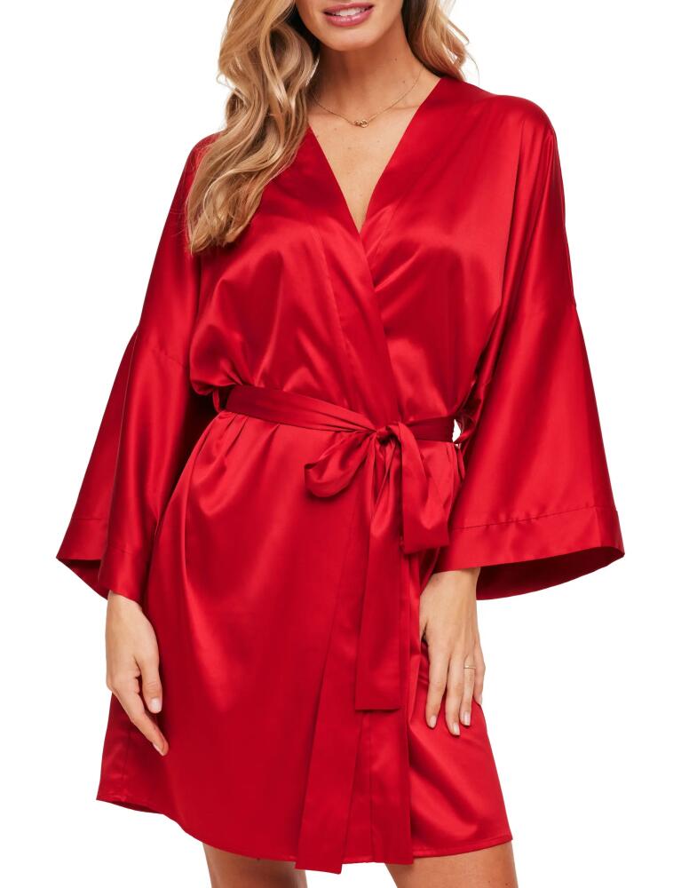 Adore Me Izabella Kimono Robe in Dark Red Cover