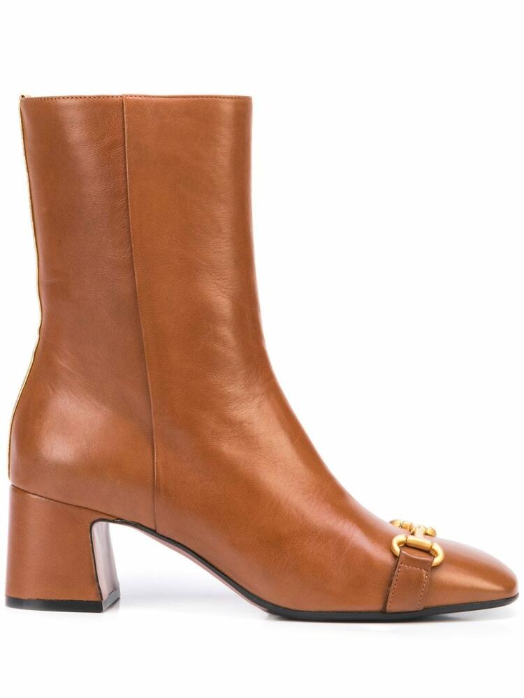 Madison.Maison horsebit leather boots - Brown Cover