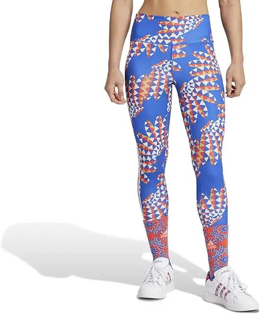 adidas Farm 7/8 Leggings (Bold Blue/Bliss Orange) Women's Clothing Cover