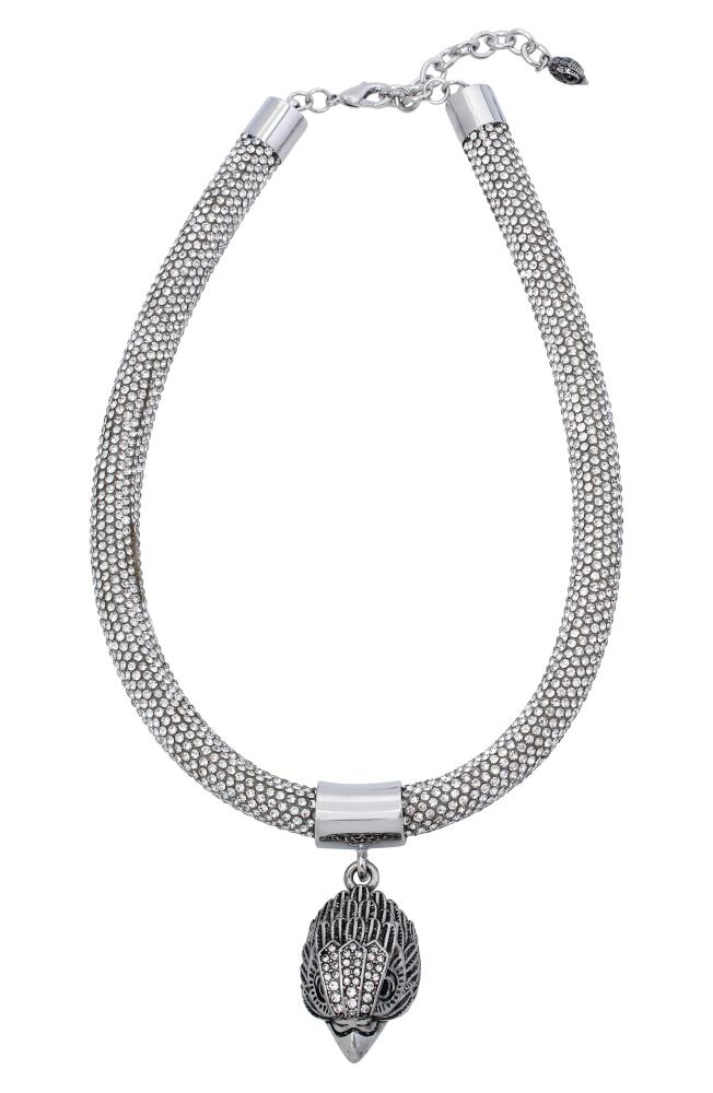 Kurt Geiger London Pavé Collar Pendant Necklace in Crystal Cover