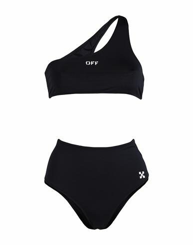 Off-white Woman Bikini Black Polyester, Elastane Cover