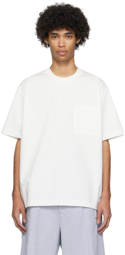 Solid Homme White Pocket T-Shirt Cover