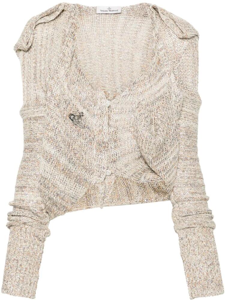 Vivienne Westwood Colette asymmetric cardigan - Neutrals Cover