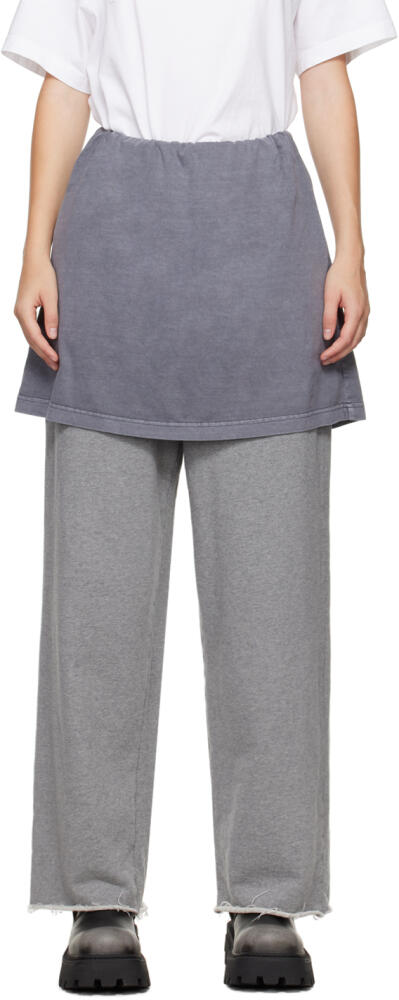 We11done Gray Layered Lounge Pants Cover