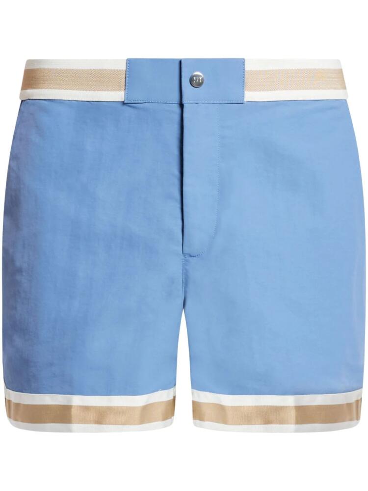 CHÉ striped detailing deck shorts - Blue Cover