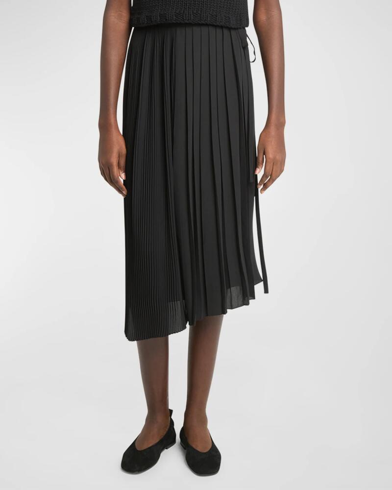 Co Plisse Midi Wrap Skirt Cover