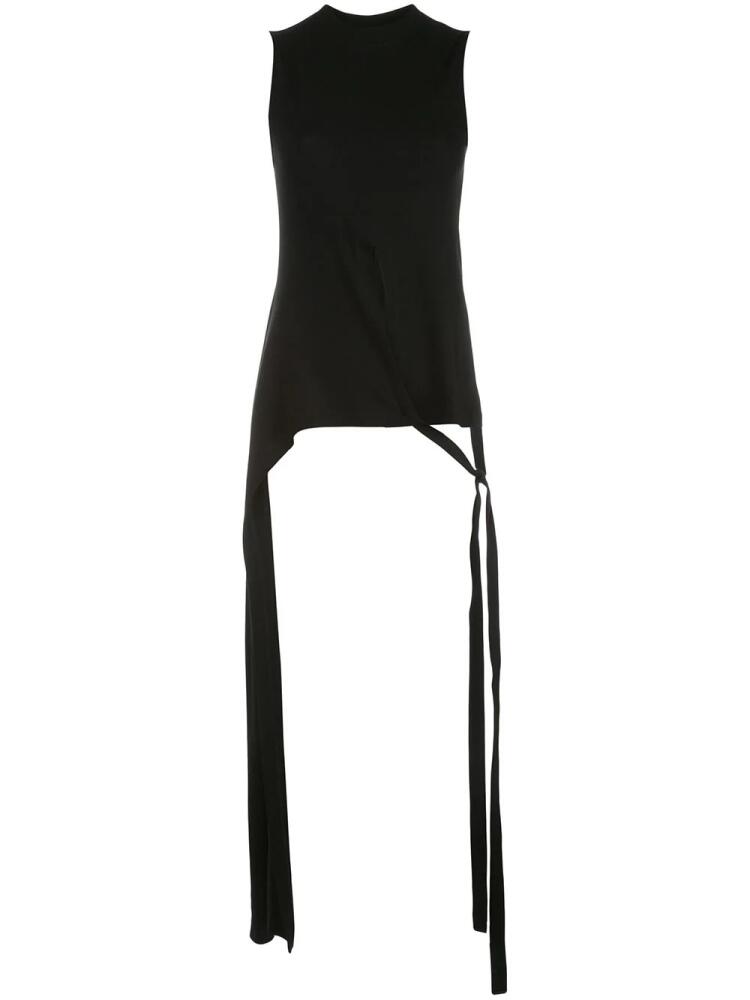 Rosetta Getty sleeveless split apron T-shirt - Black Cover