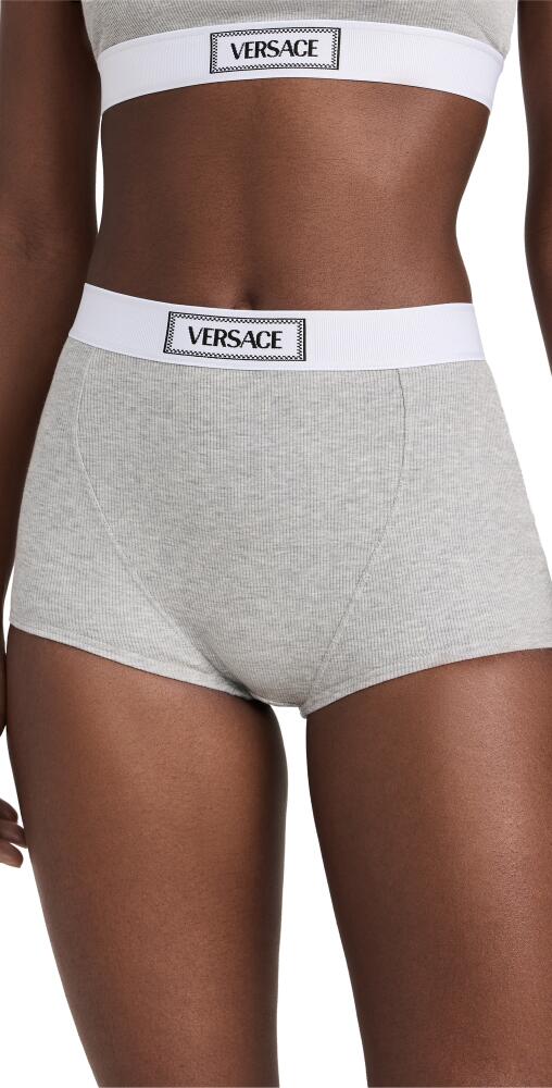 Versace Coulotte Cotton Versace Canet Briefs Grey Melanges Cover