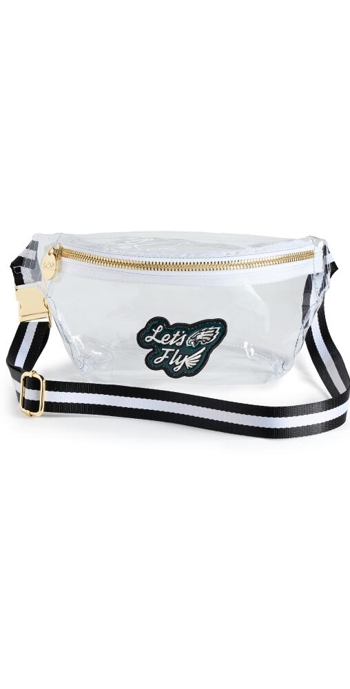 Stoney Clover Lane Philadelphia Eagles Clear Fanny Pack Black/White Cover