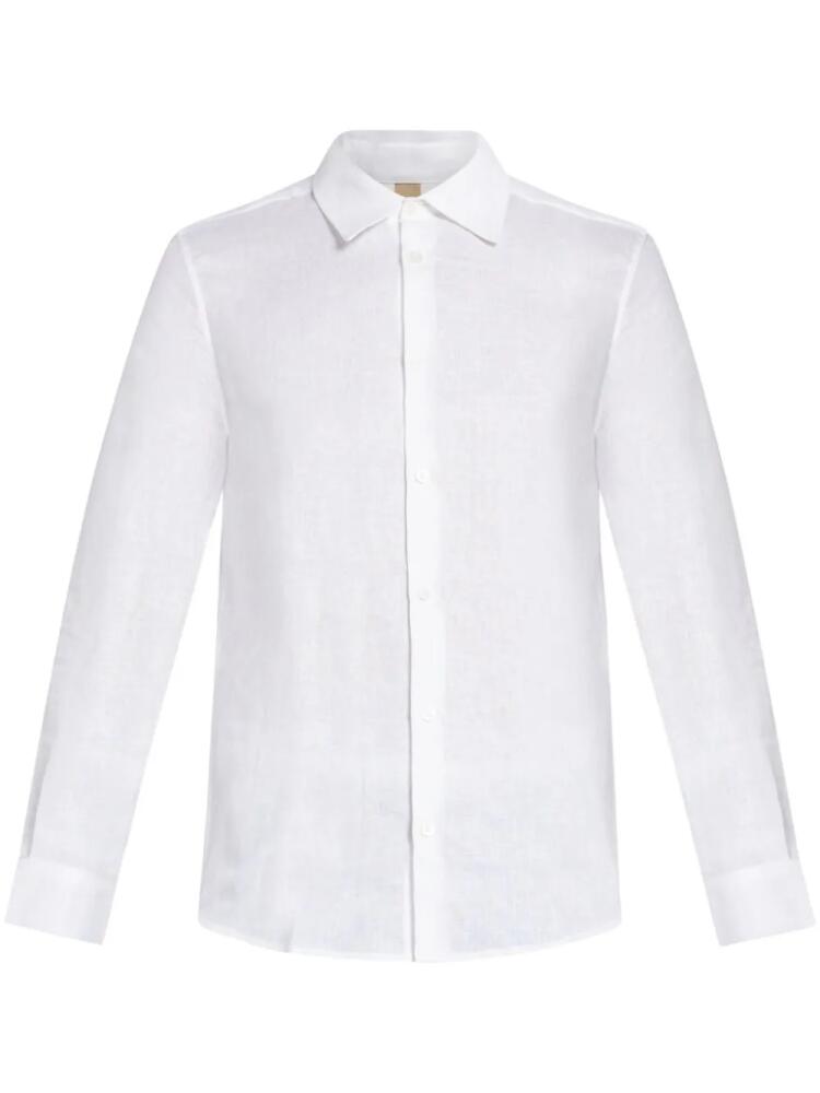 CHÉ linen button-up shirt - White Cover