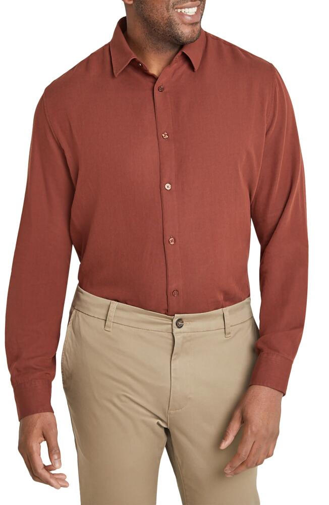 Johnny Bigg Smart Button-Up Shirt in Rust Cover