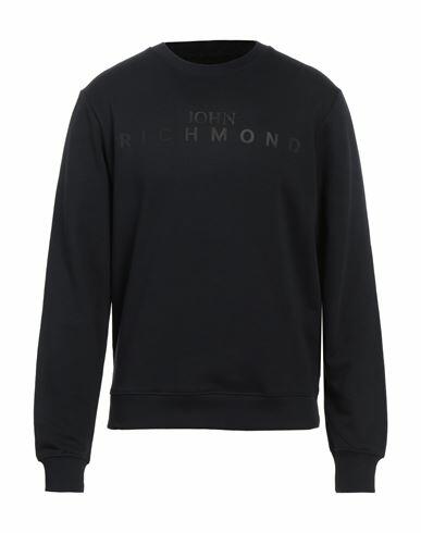 John Richmond Man Sweatshirt Midnight blue Cotton, Viscose Cover