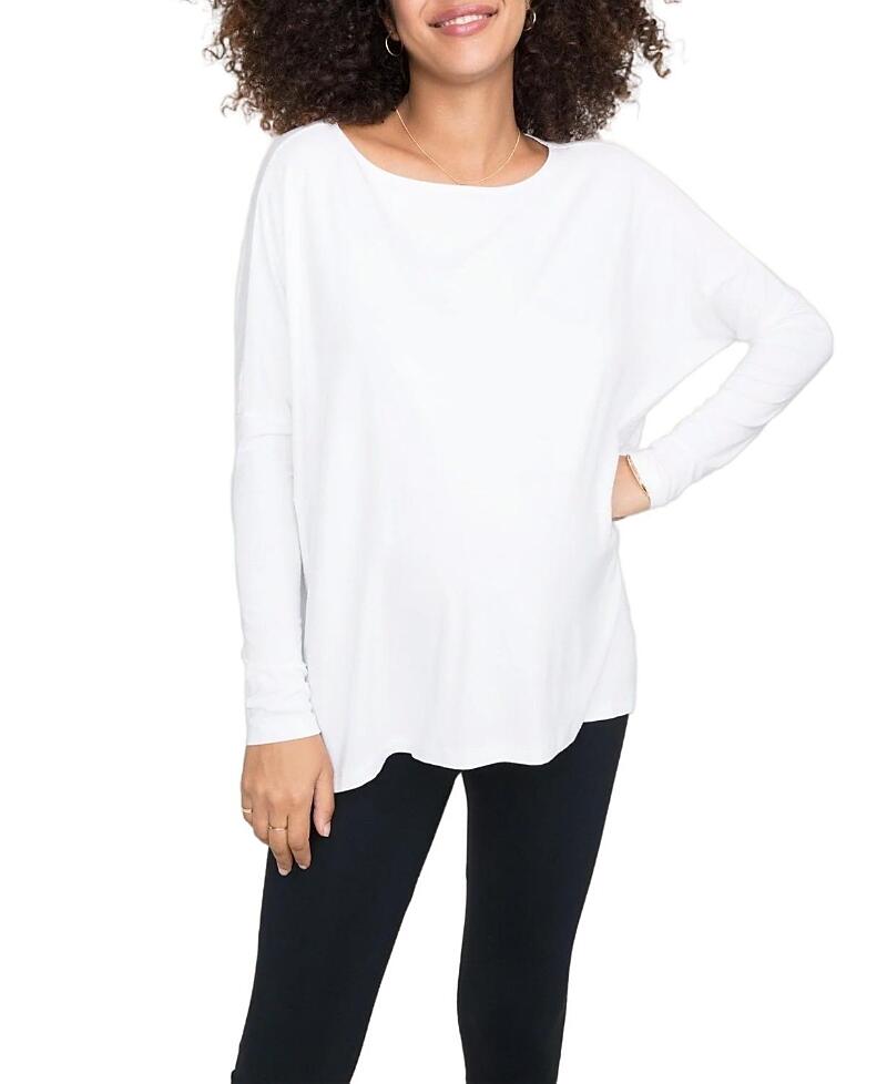 Hatch Collection Long Sleeve Maternity T-Shirt Cover