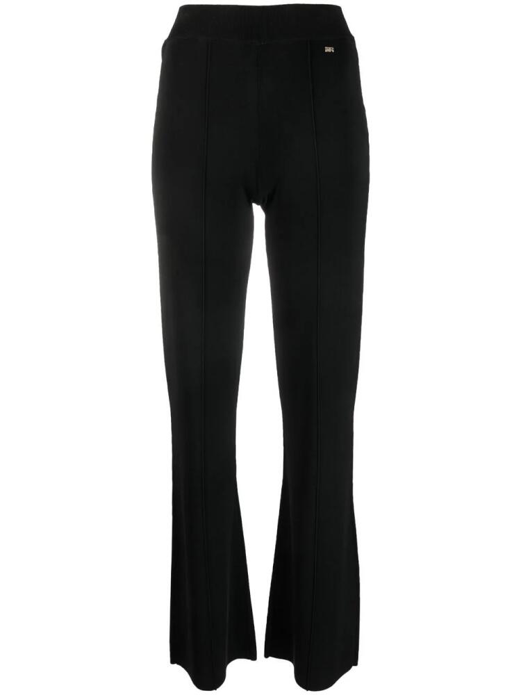 Sonia Rykiel logo-plaque flared trousers - Black Cover