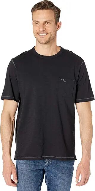 Tommy Bahama Bali Beach Crew Short Sleeve (Black) Men's Clothing Cover