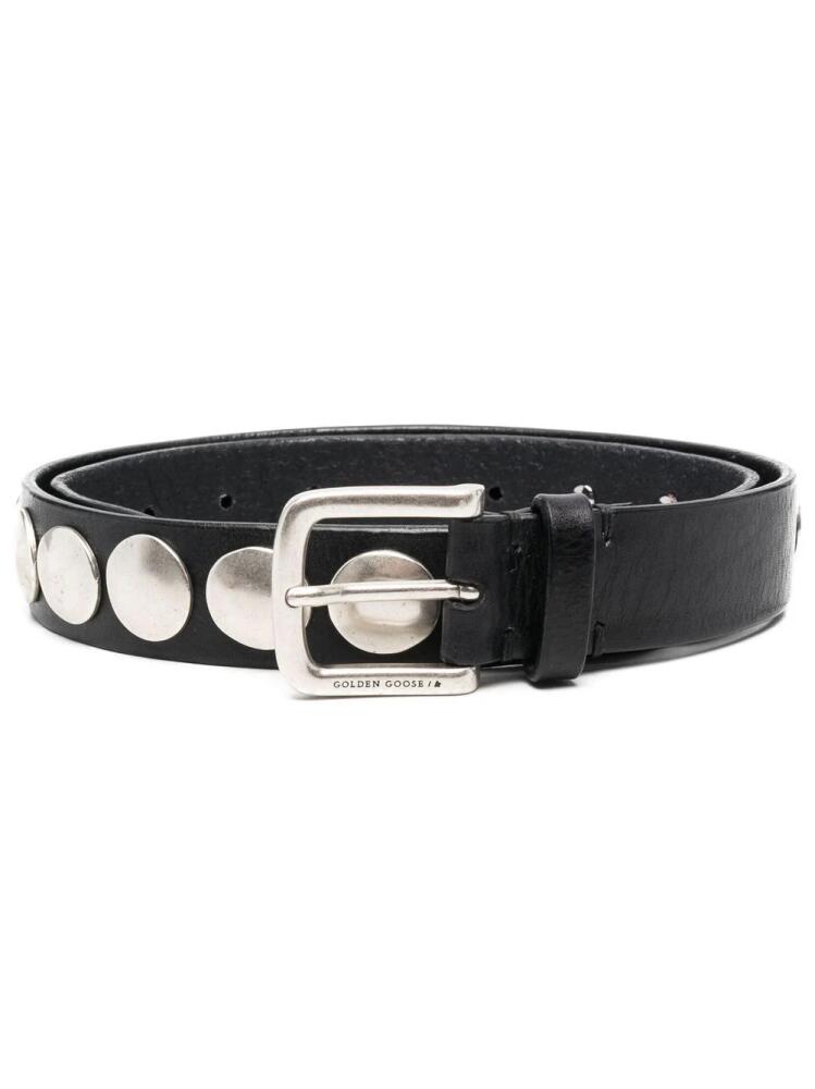 Golden Goose leather studded belt - Black Cover