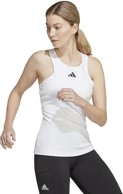 adidas Tennis Y-Tank Top (White 1) Women's Clothing Cover