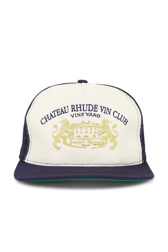 Rhude Cellier Trucker Hat in Blue Cover