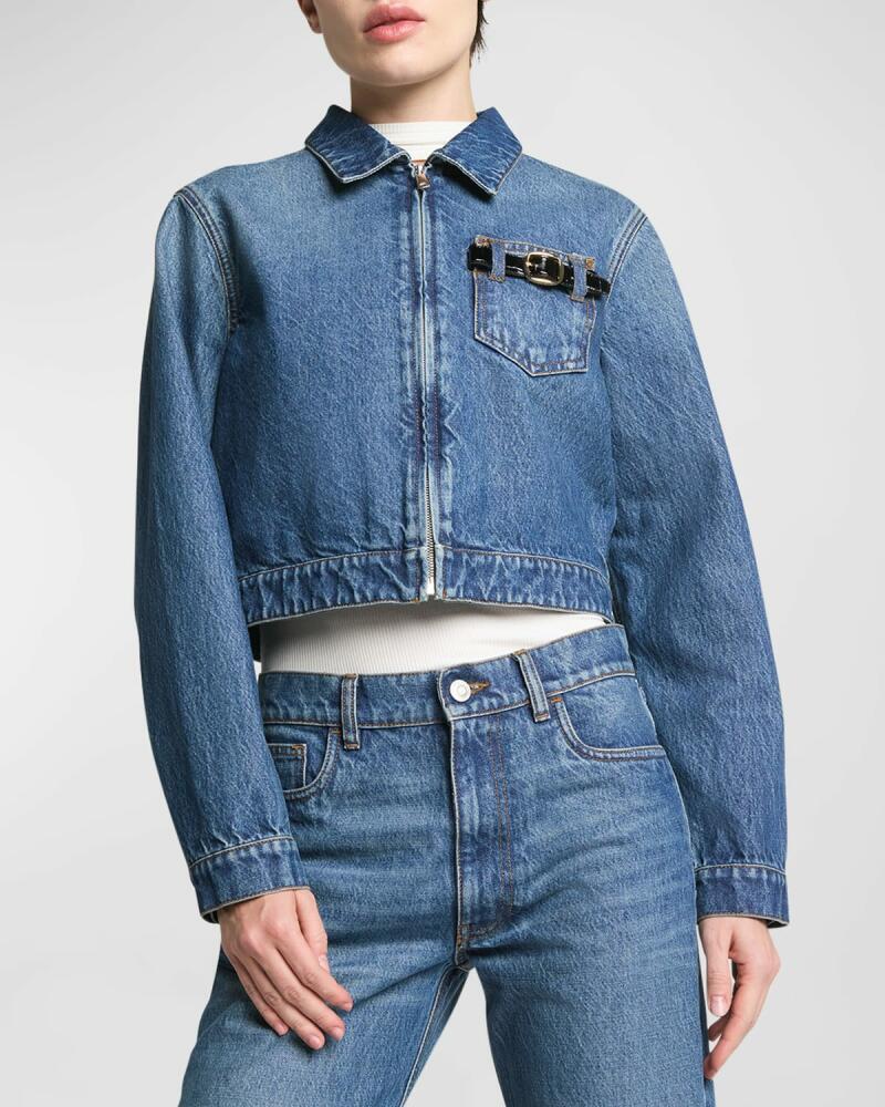 Coperni Denim Crop Workwear Jacket Cover