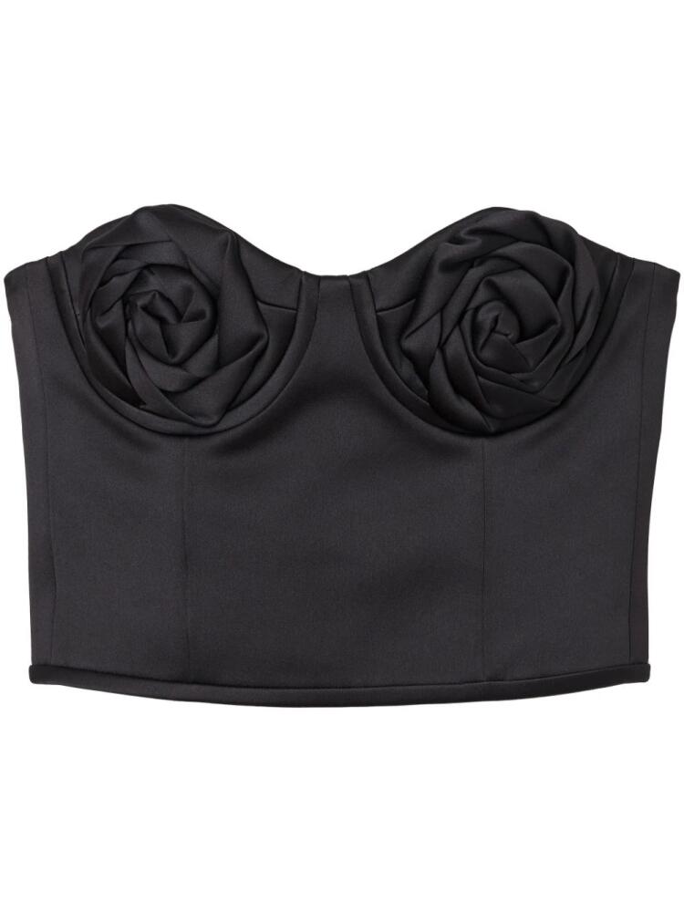 Marc Jacobs The Duchess Satin Rose corset - Black Cover